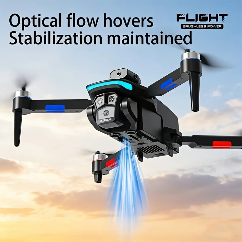 2026 L23 Foldable Drone 4K HD Triple Camera Brushless Motor Smart Obstacle Avoidance Precise Hover Dual Battery Long Flight Portable RC Quadcopter Beginner Aerial Gift for Christmas Birthday