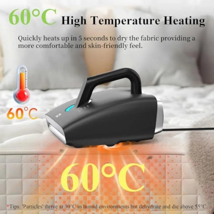Mattr Vacuum Cleaner 6-in-1 Bed Vacuum with 15Kpa Suction 450W and 120000 RPM/Min Dual Brushroll Rotation Handheld Vacuum Widen