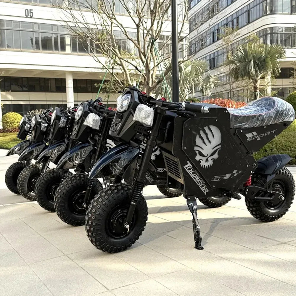 US Stock Toursor Scooter 72V 10000W Scooter Motorcycle with 14 inch Off Road Top Speed 62MPH Electric Motorcycle