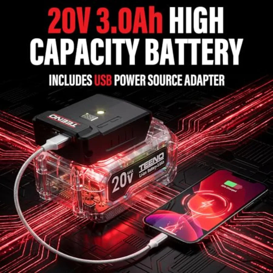 【Spot goods】20V Brushless Power Tool Combo Kit 6-in-1 Cordless Interchangeable Multi-Tool Set Drill Impact Wrench Oscillating T