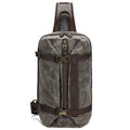 Canvas Bag Large Capacity Chest Bag Single Shoulder Backpack Men's Multifunctional Outdoor Messenger Bag Fashion Bag