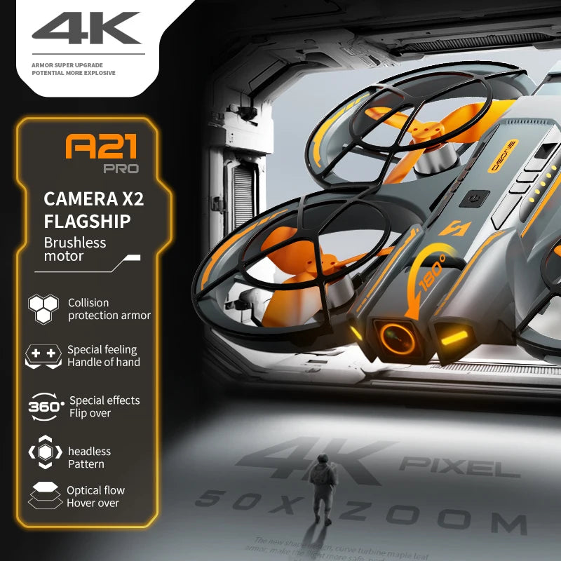 Use the A26 PRO camera drone! Equipped with a 4K high-definition camera, a windproof brushless motor, and a 5.64-inch display, this camera drone is very convenient to use and can be used for outdoor activities or indoor purpo