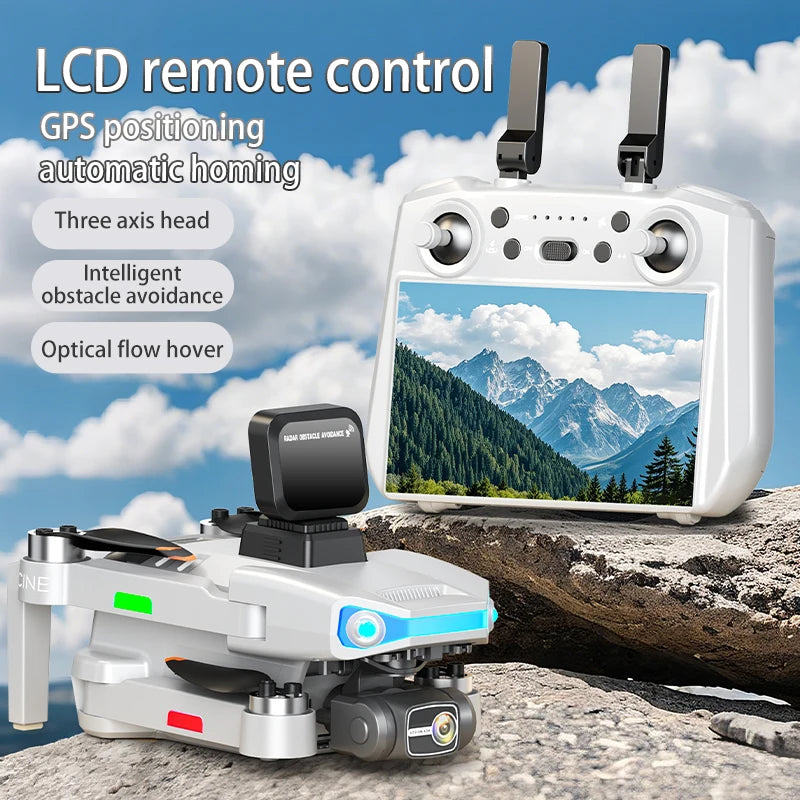 AE3 PRO MAX GPS Digital FPV with 8K HD Camera 3-Axis EIS Gimbal Obstacle Avoidance Touchable Screen Controller Brushless Drone