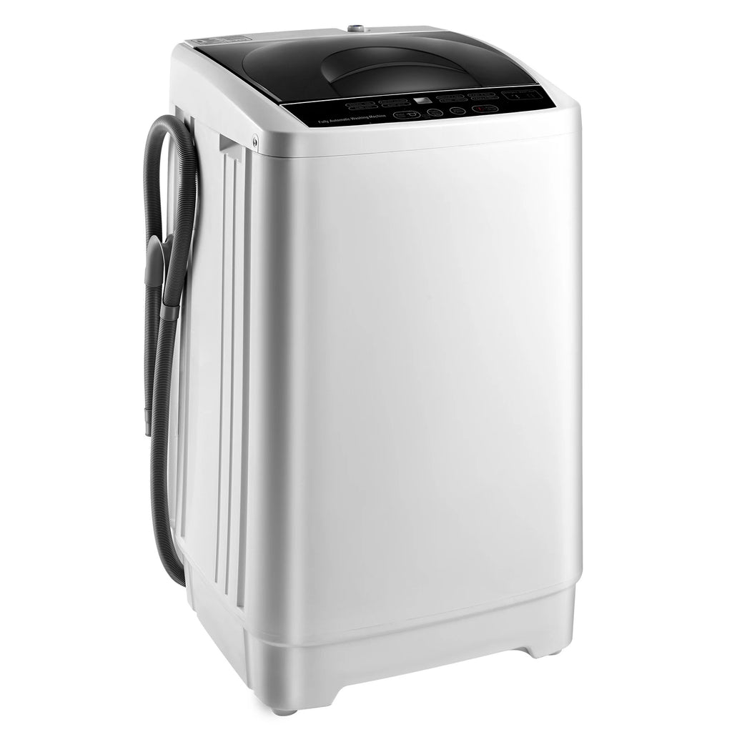 SucceBuy Portable Washing Machine 1.3 cu.ft with LED Display 8 Wash Programs Portable Washer Machine for Apartments RVs Dorms